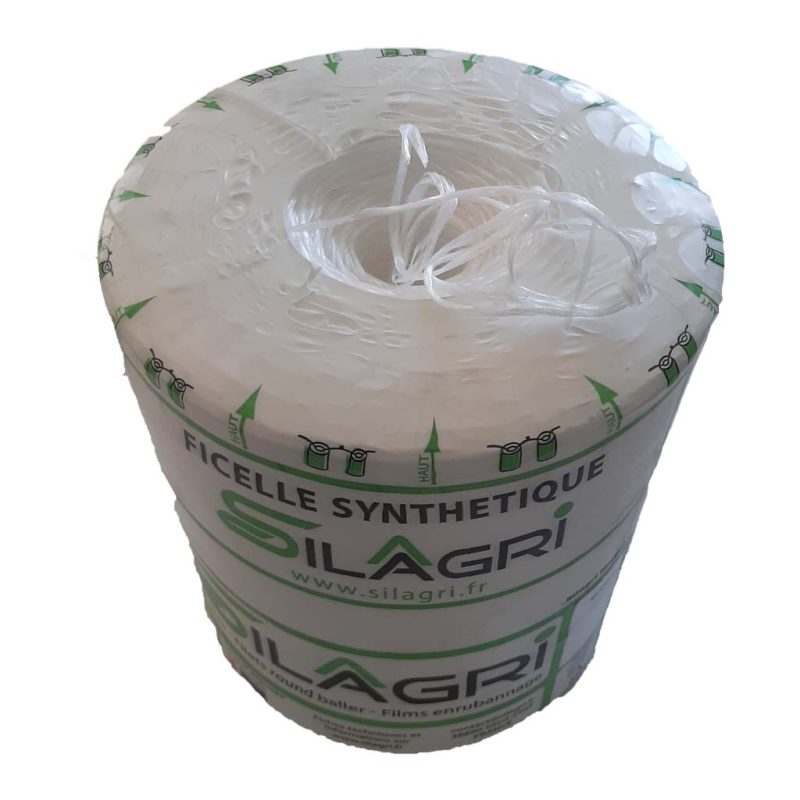 Ficelle horticole Silagri blanche en bobine de 5kg emballée
